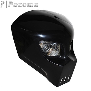 Carénage frontal personnalisé crâne pour moto, feux avant, personnalisés, pour <span class=keywords><strong>Kawasaki</strong></span>, Honda, Suzuki, Yamaha, vélo de rue, avec <span class=keywords><strong>masque</strong></span>, 12V - Product Image 2