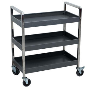 Cabine à roulettes pour mécanicien professionnel, chariot à 3 étagères avec roues et freins faciles à déplacer - Product Image 5