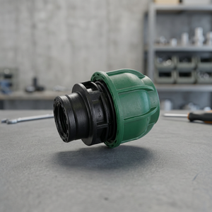ข้อต่อเกลียวตัวเมียแบบอัด PP วัสดุ PP บริสุทธิ์ 32*1 สำหรับท่อ PE/HDPE - Product Image 2