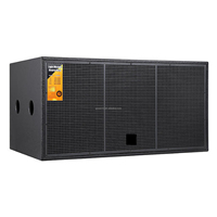 Gooermi DS-218 Haut-parleur passif à 2 canaux de 18 pouces 8 ohms AC avec enceinte en métal néodyme Surround Sound - Utilisation professionnelle PA/FOH sur scène Durable