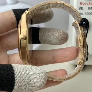 Reloj de Pulsera Mecánico para Hombre, Estilo Clásico 16202, Lujoso, Correa de Acero Dorado de 18k, Ultrafino, CNC, Superluminoso, Gran Venta - Product Image 3