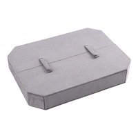 Boîte de rangement pour bijoux en flanelle de luxe, portable, avec logo personnalisé, cadeau promotionnel pour entreprise, pour colliers, bagues, boucles d'oreilles