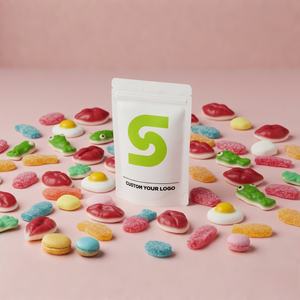 Custom Printed Moisture Proof Aluminum Foil Stand up Pouch <b>Zip</b> <b>Lock</b> 3.5g Mylar <b>Bags</b> Doypack Candy Matte <b>Plastic</b> Packaging - Product Image 1