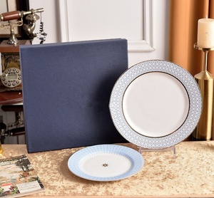 Juego de Platos de Porcelana China con Diseño de Plantas, Estilo Real Ruso, Moderno, Minimalista y Ecológico - Product Image 2