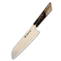 Nouveau produit outil de cuisson de cuisine 33 couches noyau en acier Vg-10 couteau Santoku de cuisine de Chef professionnel
