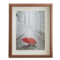 Bingkai foto dekoratif kayu berongga kustom cetakan UV ukuran tersedia 6x8 8x10 11x14 untuk dekorasi rumah Poster tampilan dinding