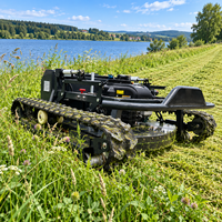 Tondeuse à pente sur chenilles télécommandée 900 mm 16 CV pour l'entretien des haies hautes en bordure de route CE EPA