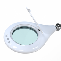 Custom 5 Diopter Daylight Led Esthetician Magnifier Lamp 1.75x 2.25x Beauty Salon Lash Extension Clamp on Magnifying Glass Light