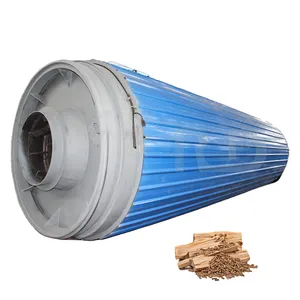 Penjualan terlaris 1t 2t 3t 5t 6t 10t pasokan pabrik CIP kayu biomassa serbuk gergaji putar mesin pengering Drum