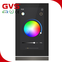 Fábrica de Guangzhou KNX/bei GVS KNX de casa inteligente solución iluminación cortina escena función Control pantalla táctil de 5 "KNX Panel táctil