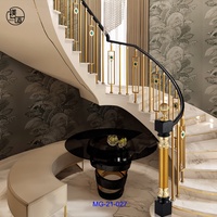 Main courante d'escalier en aluminium minimaliste moderne Balustrade Style antique Intérieur Extérieur Garde-corps Escalier Balcon Pont Villa Revêtement de sol