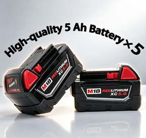 Oferta Especial: Kit <span class=keywords><strong>Combinado</strong></span> Inalámbrico <span class=keywords><strong>Milwaukee</strong></span> M-18 de 18V con 5 Baterías y Cargador, Taladro y Llave de Impacto Sin Escobillas, Kit <span class=keywords><strong>Combinado</strong></span> de Herramientas Eléctricas de 21 Piezas - Product Image 4