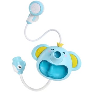 Jouet de <span class=keywords><strong>bain</strong></span> multifonctionnel <span class=keywords><strong>Elephant</strong></span> Bath Shower Baby Bathing Toy Infants Bathtub Water Spray Shower Head & Bubble Maker Toy W/ Light Music - Product Image 1