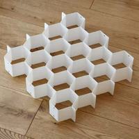 Boîte de rangement pour sous-vêtements réglable et rétractable, organiseur de tiroir pliable en plastique avec séparateur de longueur pour armoire et placard