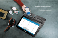 Système de caisse tactile de bureau 11,6 pouces Windows Android avec imprimante
