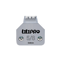 LILIPRO Acier inoxydable 5/8N 0.8mm A5 Lame de coupe-pattes de chien de remplacement pour rasoir de poils d'animaux Accessoires pour la coupe de fourrure de pied de chaton