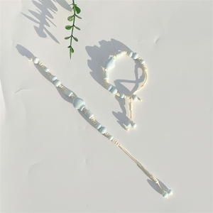 Bijoux de style ethnique, accessoires en céramique de Jingdezhen, bracelets tissés, <span class=keywords><strong>anime</strong></span>, faits à la main, style tibétain - Product Image 4