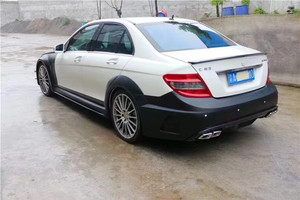 Kit carrosserie pour Mercedes <span class=keywords><strong>W204</strong></span> <span class=keywords><strong>C63</strong></span>, style Black Series amélioré, pare-chocs avant et arrière, capot, kit widebody - Product Image 3