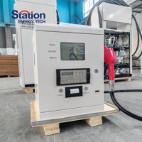 Pompe à carburant diesel mini 12V 24V CC à buse unique 50L/min, distributeur de carburant mobile portable avec imprimante optionnelle pour camion-citerne