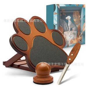 Lime à ongles en bois massif pour empreintes de pattes, kit d'entretien des ongles pour chiens, pour toilettage à domicile des animaux de compagnie - Product Image 5