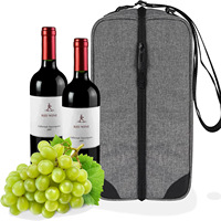 Sac isotherme professionnel pour bouteille de vin en Oxford 600D, idéal pour pique-nique en extérieur et cadeau d'entreprise