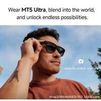Lunettes Intelligentes 800MP HD avec Double Microphone, Réduction de Bruit, Audio IA, Dispositif Connecté Portable avec Étui de Recharge
