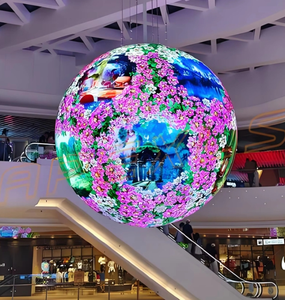 Écran LED sphérique en forme d'œuvre d'art P3.91 Diamètre 1m Luminosité 5000 Cd/m Garantie 1 an Étanche Personnalisable - Product Image 1