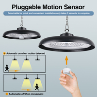 Éclairage d'entrepôt intérieur 150W 200W, Grand Lustre, Lampe à Détecteur de Mouvement pour Garage, Lampe LED UFO SMD2835 pour Usine et Atelier