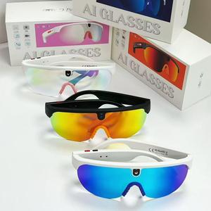Lunettes de sport intelligentes 8MP 1200P avec caméra, traduction IA, lunettes de soleil intelligentes, lunettes de sport pour le ski, le cyclisme, le motocross - Product Image 6