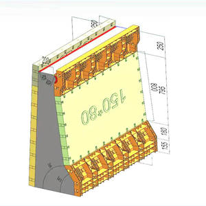 HFSY fabbrica di stabilità personalizzata buona parete anti-collisione stampo di plastica pannello di plastica cassaforma autostrada crash barriera del ponte cassaforma - Product Image 1