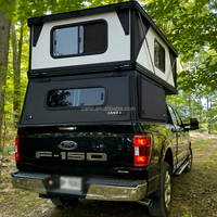Camper intégré à toit relevable en aluminium robuste sans perçage pour benne de pick-up Ford F150 Raptor