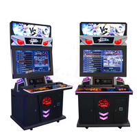Machine d'arcade de 32 pouces, borne de jeu de combat de bureau, borne d'arcade avec fente à monnaie, équipement d'arcade classique de divertissement