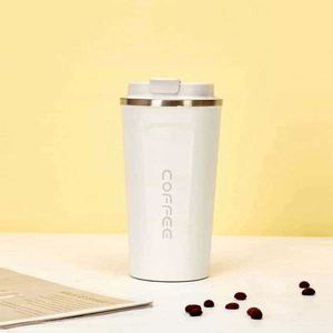Simple 304 Stainless Steel <b>Coffee</b> Mug Portable Car Thermos Business Office Gift Dual-Drink Mug - Product Image 4