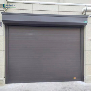 Porte à enroulement en alliage d'aluminium pour villa, appartement, usage commercial, porte de sécurité <span class=keywords><strong>motorisée</strong></span> électrique, design moderne, 5 ans - Product Image 5
