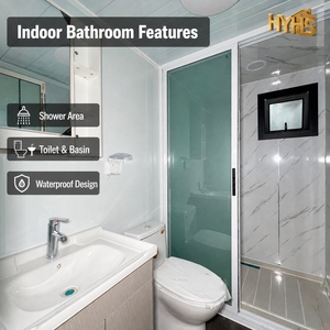 Casa Prefabbricata in Acciaio Leggero 40/20 Ft con Bagno/Cucina Espandibile, Design Moderno, Garanzia di 5 Anni <span class=keywords><strong>per</strong></span> Hotel, Uffici, <span class=keywords><strong>Negozi</strong></span> - Product Image 4