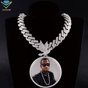 Pendentif personnalisé en moissanite avec photo/image, en argent 925, breloque souvenir, passe le testeur de diamant, breloques diamant VVS, cadeau - Product Image 2
