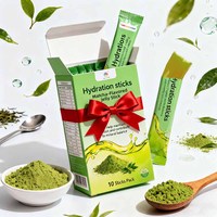 Bâtonnets de gelée aromatisés au matcha OEM, améliorent l'hydratation quotidienne, vitalité, aident à maintenir l'hydratation, complément nutritionnel sportif