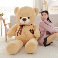 Ours en Peluche Géant de 80 cm Vente en Gros, Jouet en Peluche d'Amour, Poupée de Mariage, Cadeau de Saint-Valentin et d'Anniversaire, Animaux en Peluche pour Filles