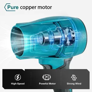 <span class=keywords><strong>Souffleur</strong></span> de <span class=keywords><strong>Feuilles</strong></span> Électrique Portable Sans Fil Léger 300 000 tr/min, Chargeur Inclus, Pour le Nettoyage de Patio et l'Entretien de Pelouse - Product Image 5