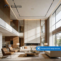 KUAVEE Conception architecturale de zone résidentielle, style européen, mobilier simple et chaleureux, service de solution de conception en rendu 3D