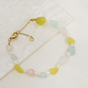 ZOGXIN Pearl And Natural Stone Bracelet Gold Color Handmade Beaded Jewelry Gift - Product Image 4