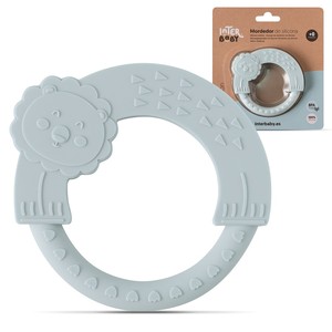 Silicone per uso alimentare massaggiagengive morbido giocattolo per masticare sensoriali giocattolo per bambini blu/grigio per le ragazze - Product Image 1