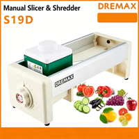 Trancheuse manuelle de fruits et légumes S19D, machine à trancher les citrons et oranges à épaisseur réglable pour restaurant de bubble tea