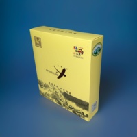 Boîte d'emballage imprimée personnalisée en paille jetable avec ligne de déchirure | Boîte distributrice de papier recyclable pour café et restaurant