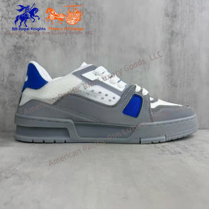 Baskets décontractées unisexes en cuir véritable de haute qualité, chaussures de marche, de basketball et de skateboard de luxe pour hommes, souples et sportives, avec nouvelle protection de la pointe. - Product Image 6