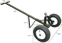 600 lb. Pièces de remorque de chariot de remorque de pneu pneumatique de la capacité maximum 12 \"