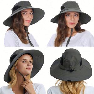 Wholesale Summer 2024 Waterproof Bucket <b>Hat</b> Beach <b>Hat</b> <b>Sun</b> Protective Fishing Boonie <b>Hat</b> for <b>Men</b> - Product Image 6
