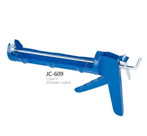Code: JC-609 Silicone Sealant Gun Powder Coated Steel Aluminum Handle Caulking Tools Glue Cordless Caulking Gun