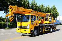 Fabricant chinois de grue mobile sur camion de 30 m, 12 tonnes, grue à bras hydraulique pour camions