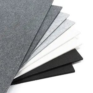 Home office interior decoration flame resistant 9mm 12mm 15mm high density Akoestisch Vilt acoustic wall panels sheet suppliers